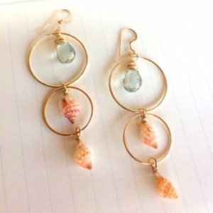 Sunset Shell Earrings by Sophie Grace 