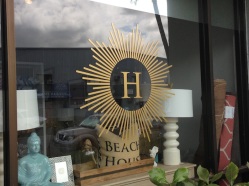 HUE's logo on the shop's window