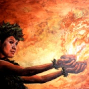 Island Heat by Taryn Alessandro Pele Fire Lava Hawaii Goddess