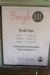 Bangle Bar Sign Menu Options Paia Maui Jewelry