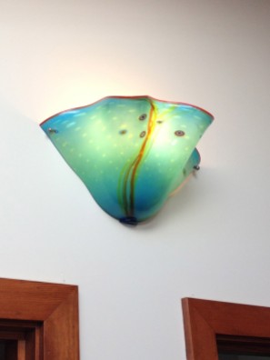 lamp art glass custom wall sconce