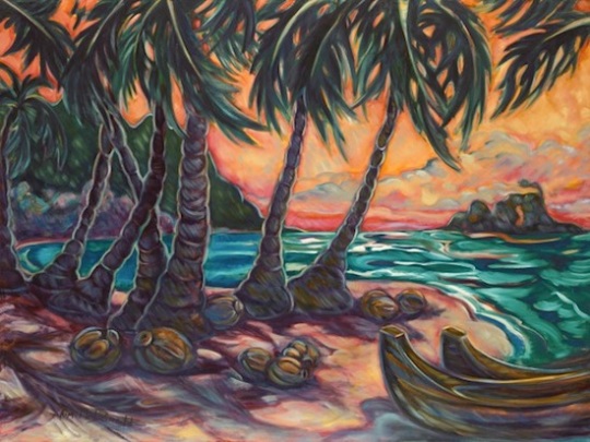 Kim McDonald Artist Maui Painting 
