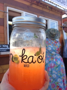 lemonade mason jar sun maui hawaii 
