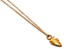 Hula Hoops Maui's Mini Arrowhead Necklace in Gold