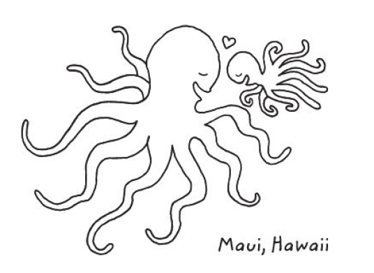 octopus shirt dad baby drawing art