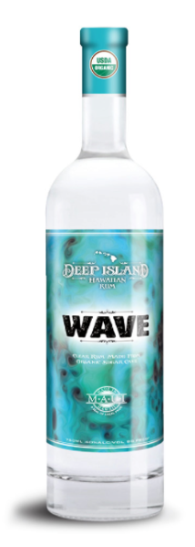 maui new rum deep island rum wave clear 