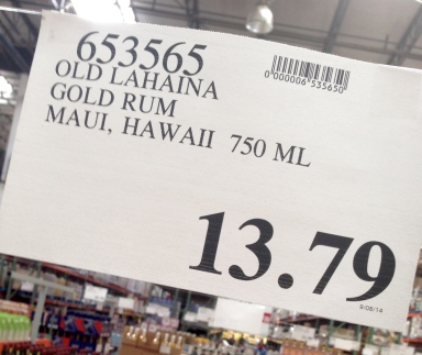 how much is old lahaina rum at costco