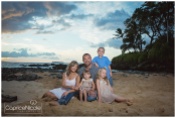 maui family photos - what to wear - blue and ivory - beach portraits