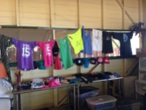 The camp store! Full of Maui Surfer Girls logo attire