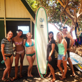 maui surf camp cabin surf board kazuma