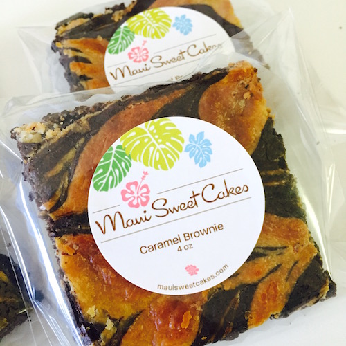 Caramel Swirl Brownies - Maui Sweet Cakes